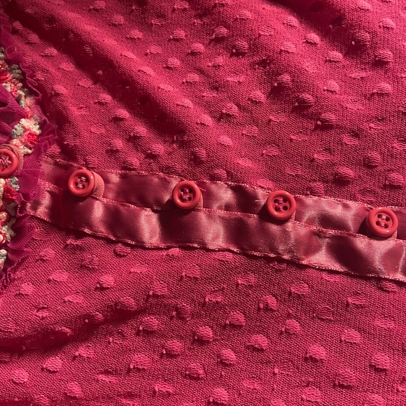 SOLD—PINK MILKMAID BETSEYJOHNSON TOP. .. Trade Preferred - Picture 6 of 8